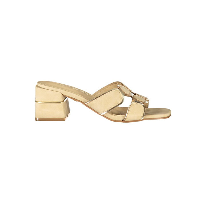Laura Biagiotti Beige Polyurethane Women's Sandal
