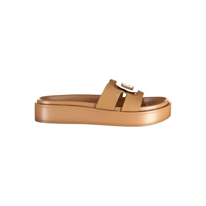 Laura Biagiotti Beige Polyurethane Women's Sandal