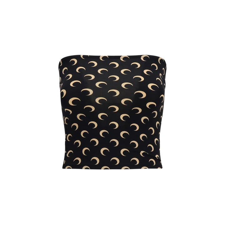 Marine Serre Black Polyamide Sleeveles T-Shirt