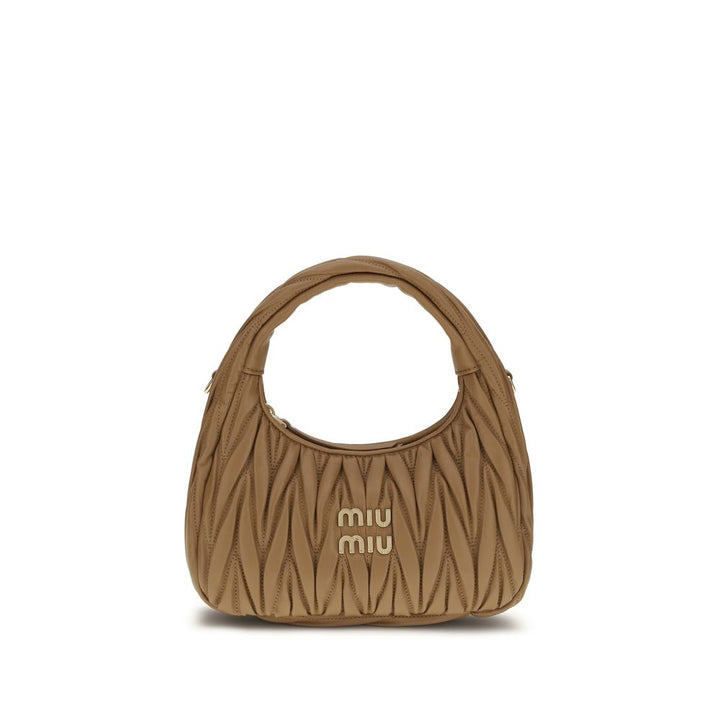 Miu Miu Beige Calf Leather Bos Taurus Handbag