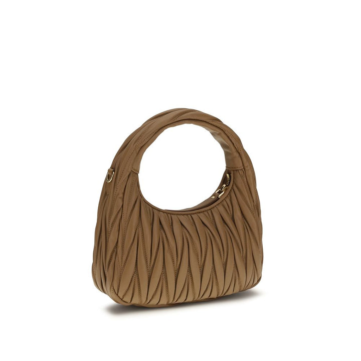 Miu Miu Beige Calf Leather Bos Taurus Handbag