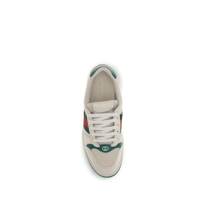 Gucci Beige Fabric Low Top Sneakers