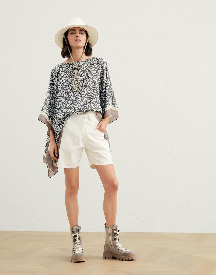 Brunello Cucinelli White Cotton Bermuda Shorts