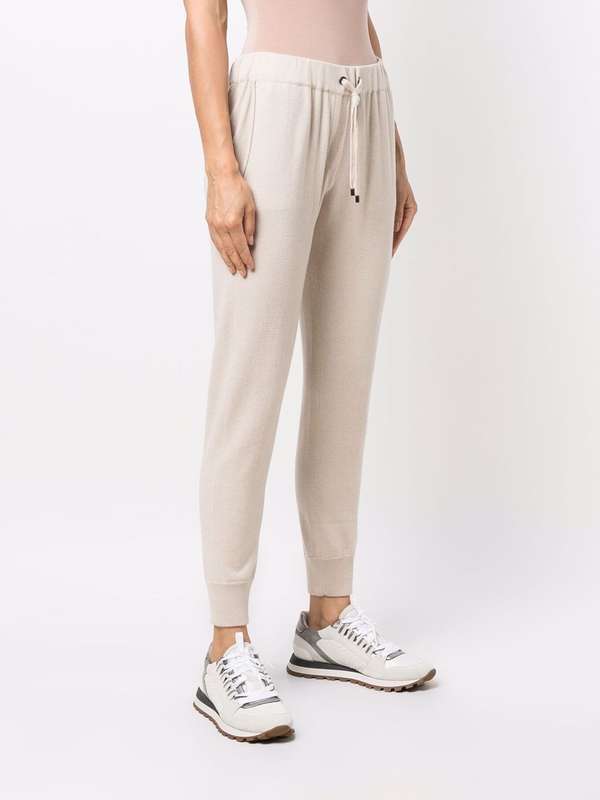 Brunello Cucinelli Beige Cashmere Joggers (Workout Pants)
