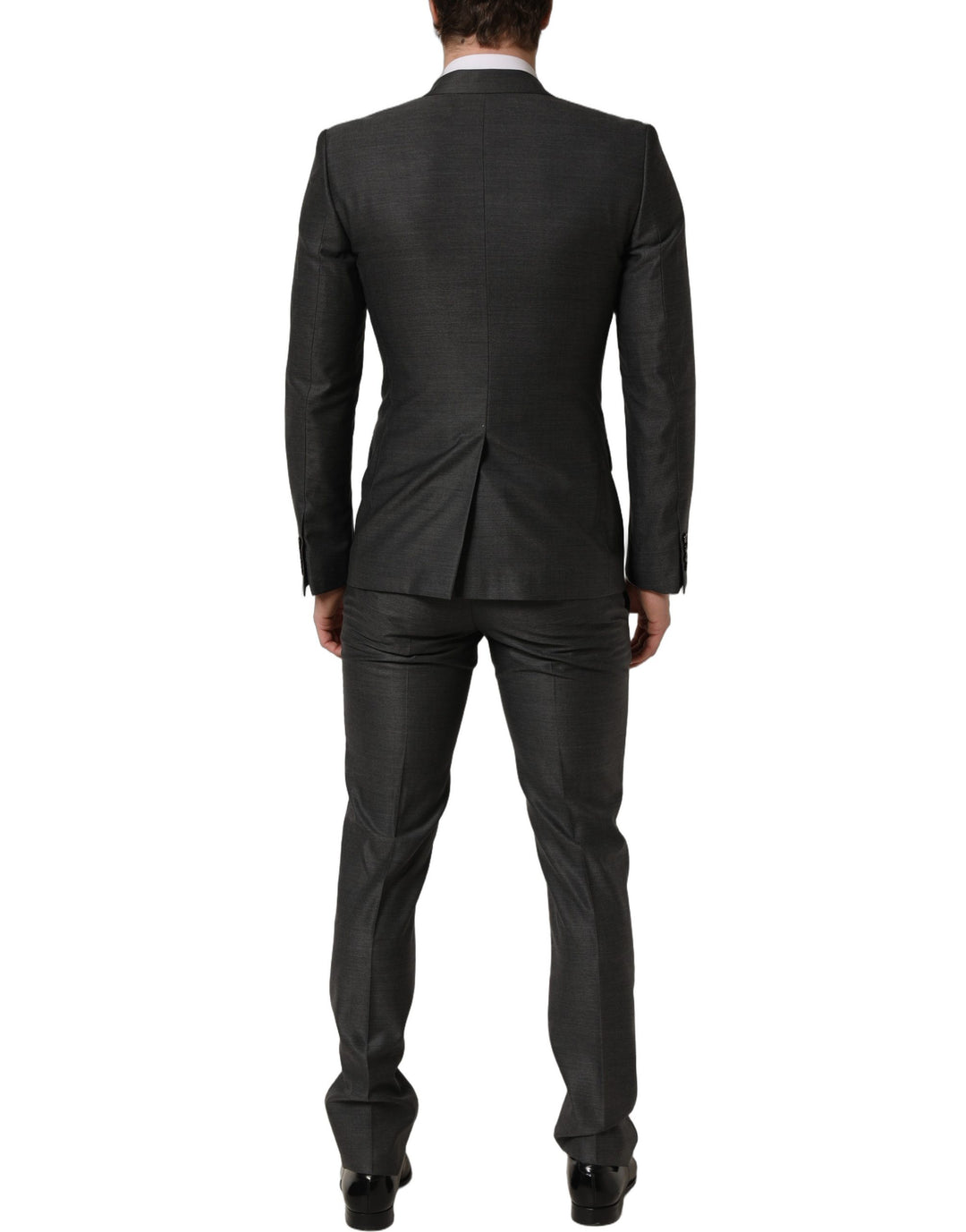 Dolce & Gabbana Gray MARTINI Slim Fit Formal 3 Piece Suit