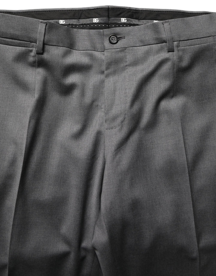 Dolce & Gabbana Gray MARTINI Slim Fit Formal 2Piece Men Suit