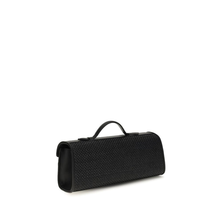 Savette Black Raffia Handbag