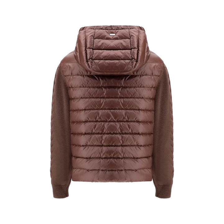 Herno Brown Polyester Full-Length Jacket