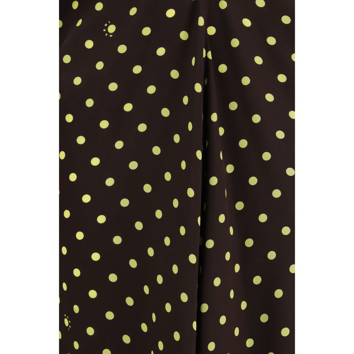 Marni Brown Silk Casual Dress