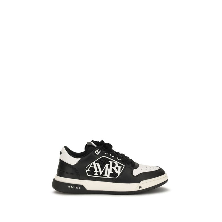 Amiri Black Calf Leather Bos Taurus Low Top Sneakers