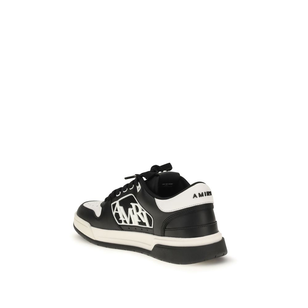 Amiri Black Calf Leather Bos Taurus Low Top Sneakers