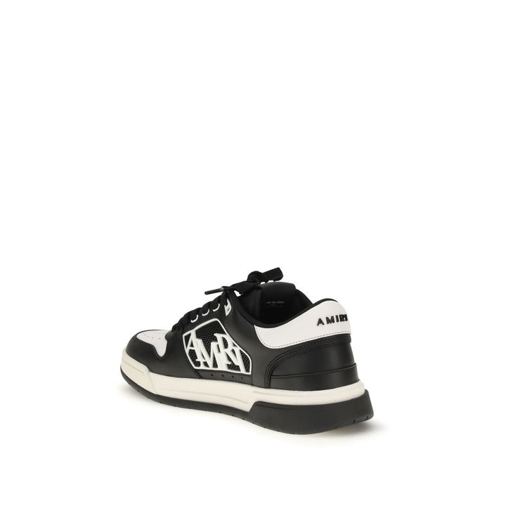 Amiri Black Calf Leather Bos Taurus Low Top Sneakers