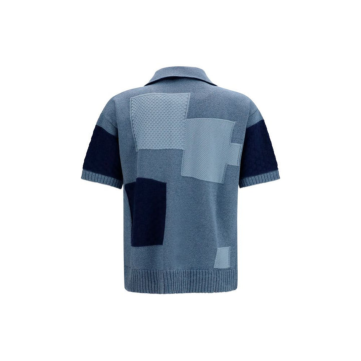 Laneus Blue Cotton Sweatshirt