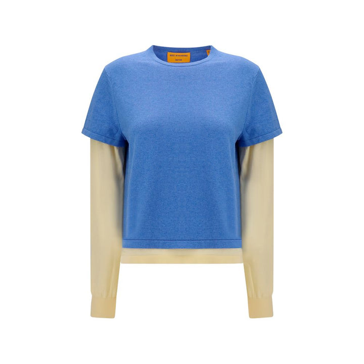 Guest in Residence Blue Cotton Sweatshirt