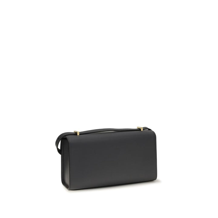 Savette Gray Calf Leather Bos Taurus Shoulder Bag