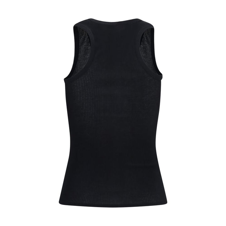 The Row Black Cotton Tank Tops