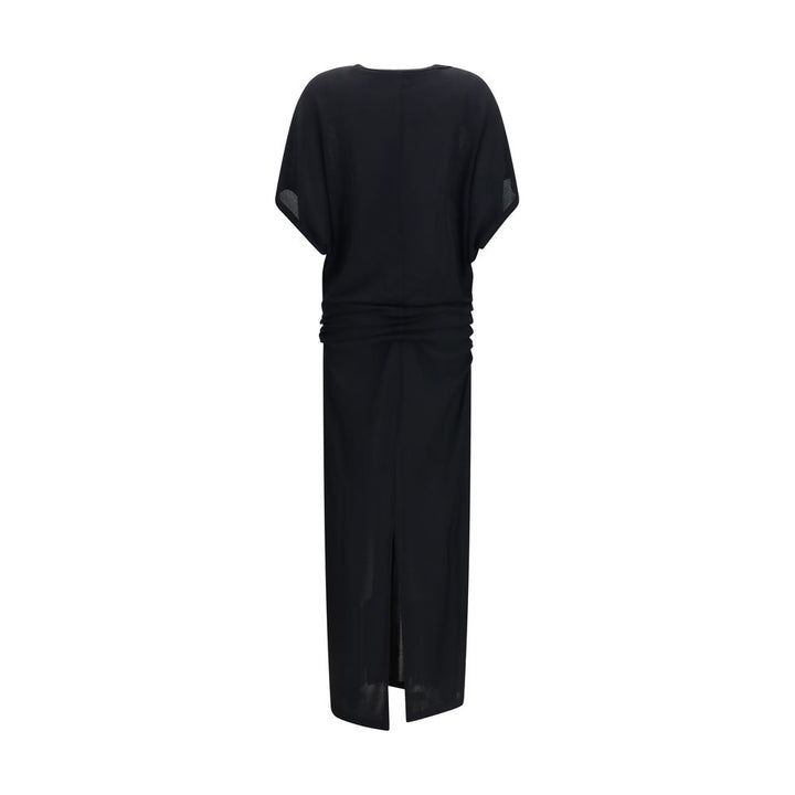 The Row Black Viscose Casual Dress