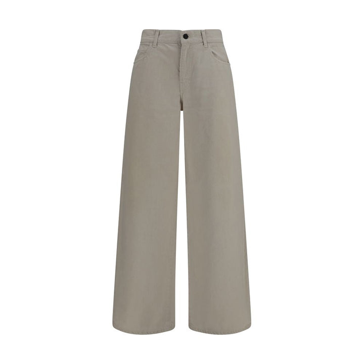 The Row Beige Cotton Relaxed Fit Jeans
