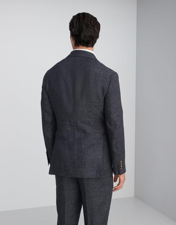 Brunello Cucinelli Black Linen Blazer