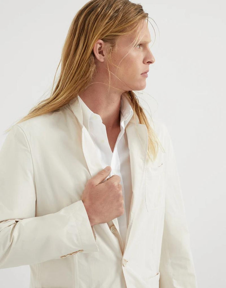 Brunello Cucinelli Bicolor Polyester Blazer