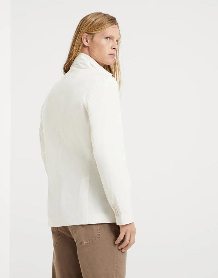 Brunello Cucinelli Bicolor Polyester Blazer