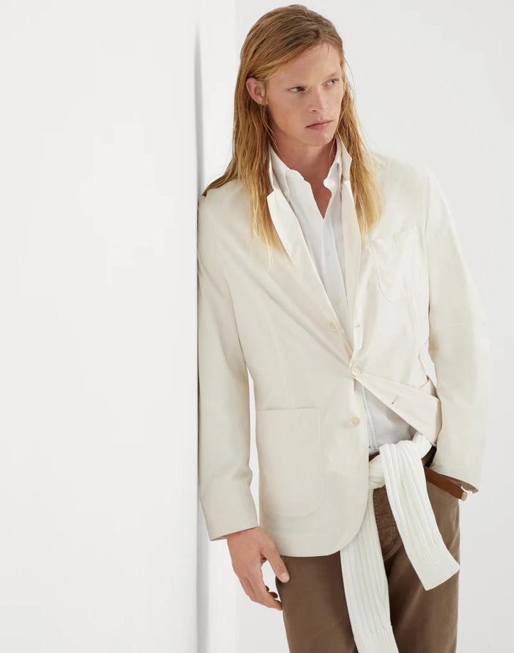 Brunello Cucinelli Bicolor Polyester Blazer