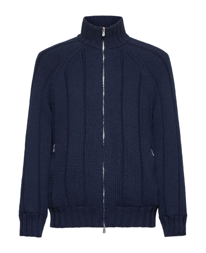 Brunello Cucinelli Blue Cashmere Jacket