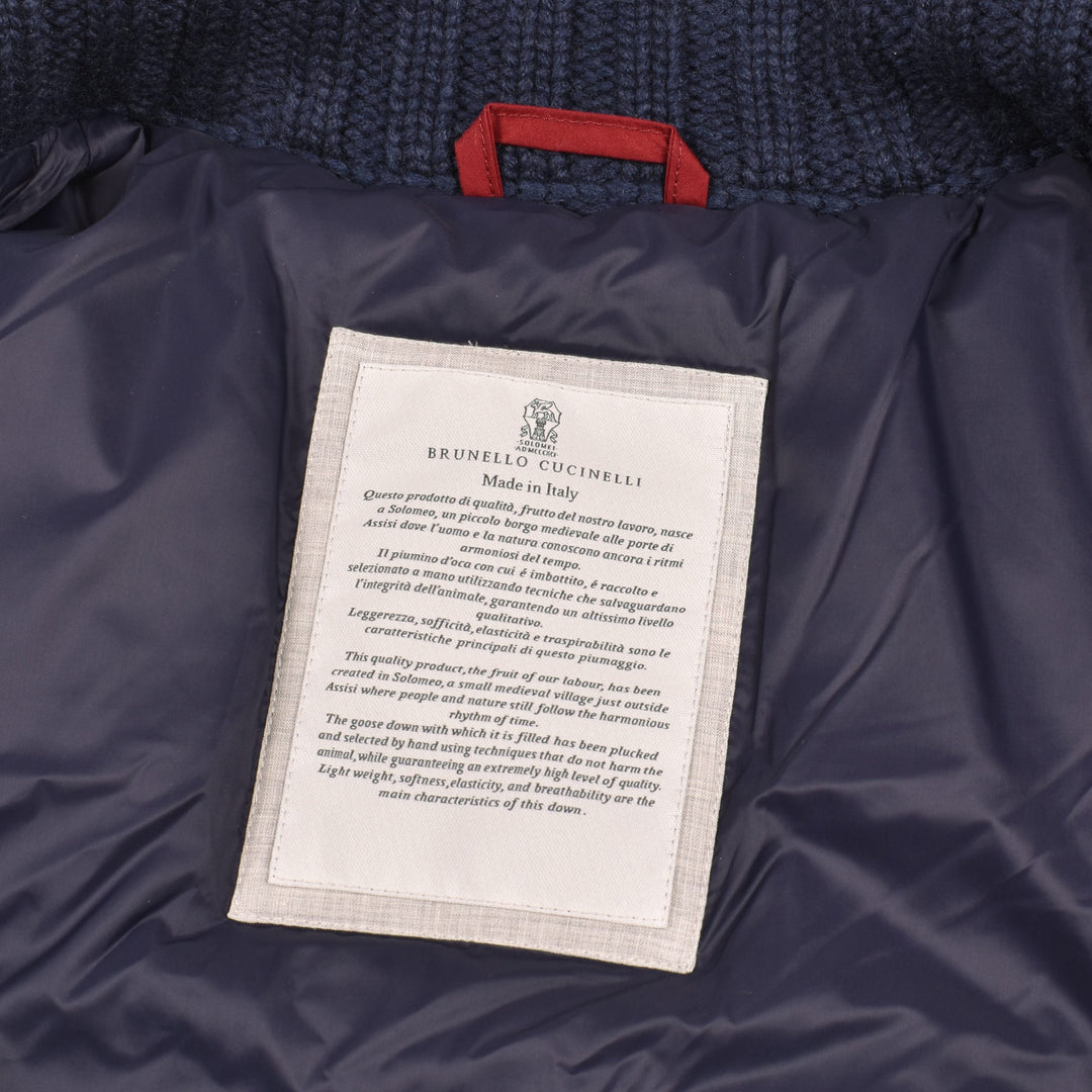 Brunello Cucinelli Blue Cashmere Jacket