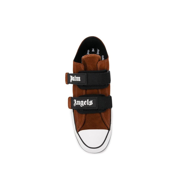 Palm Angels Brown Calfskin Low Top Sneakers