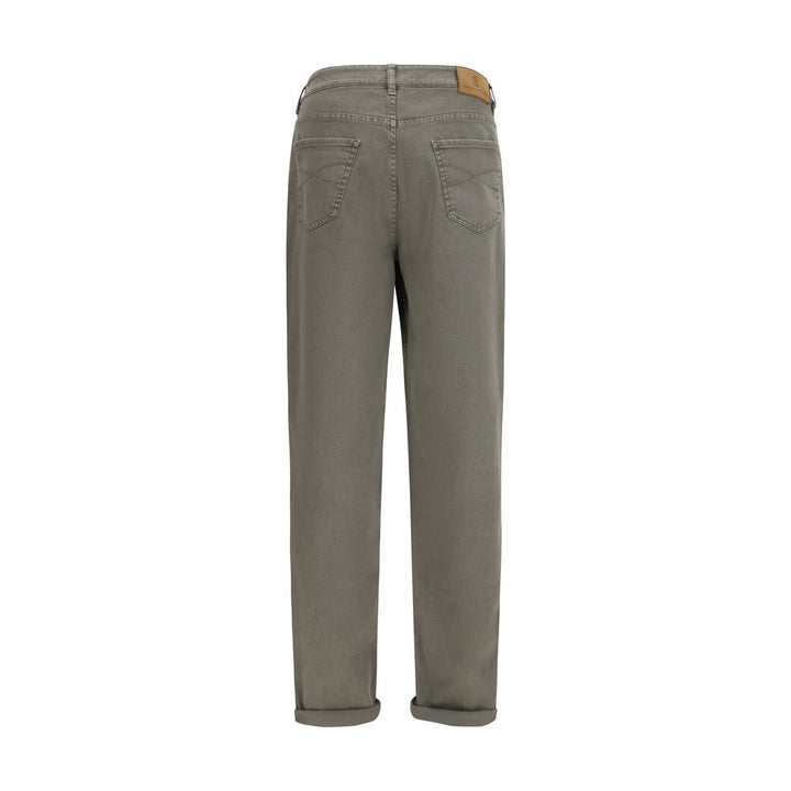 Brunello Cucinelli Bicolor Cotton Jeans Denim