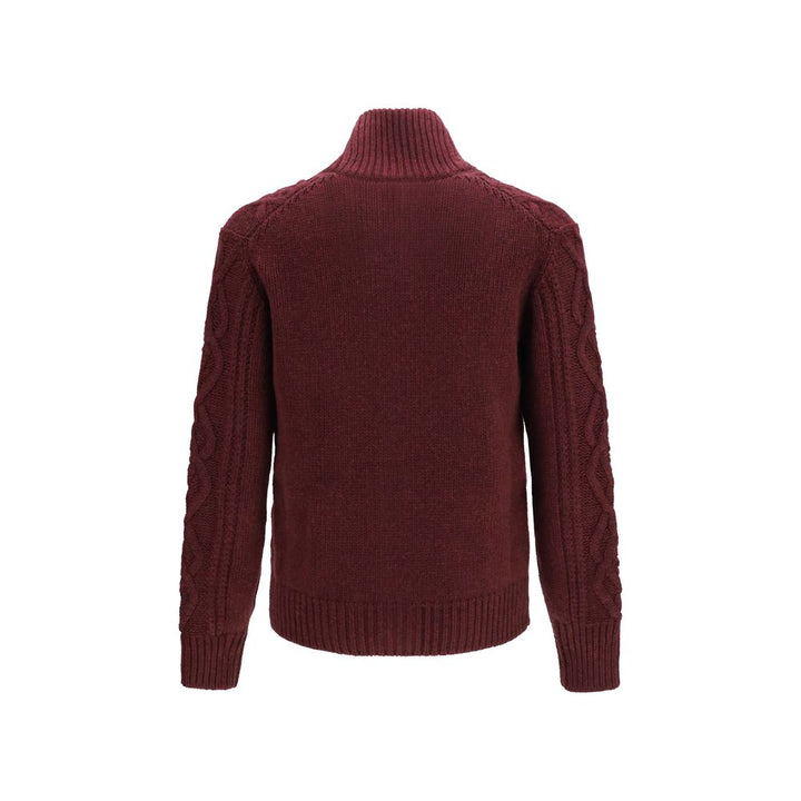 Brunello Cucinelli Bordeaux Cashmere Cardigan