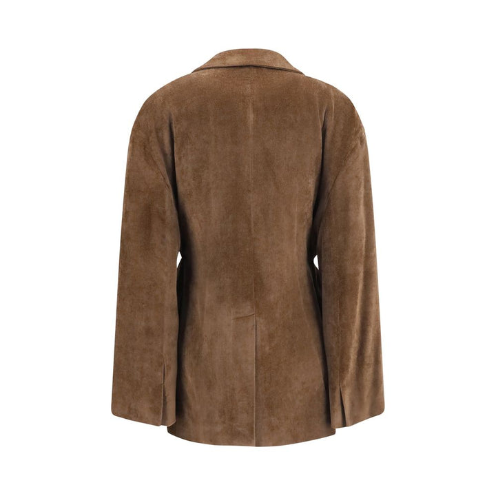 Brunello Cucinelli Brown Viscose Full-Length Jacket