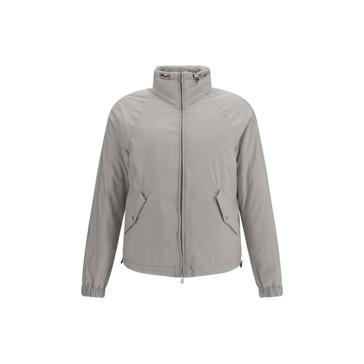 Brunello Cucinelli Gray Polyester Shell Jacket