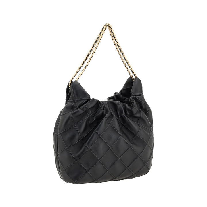 Tory Burch Black Calf Leather Bos Taurus Handbag