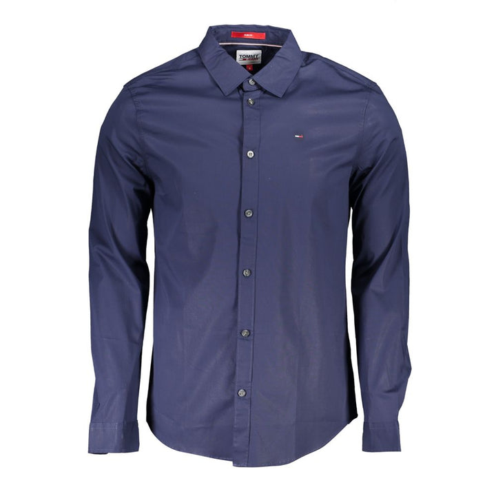 Tommy Hilfiger Blue Cotton Mens Shirt