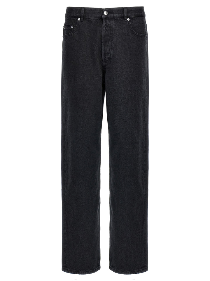 A.P.C. Black Cotton Straight-Leg Jeans