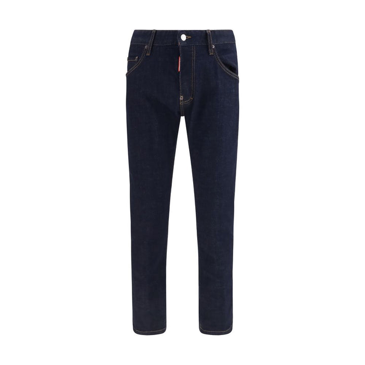 Dsquared² Blue Cotton Slim Fit Jeans