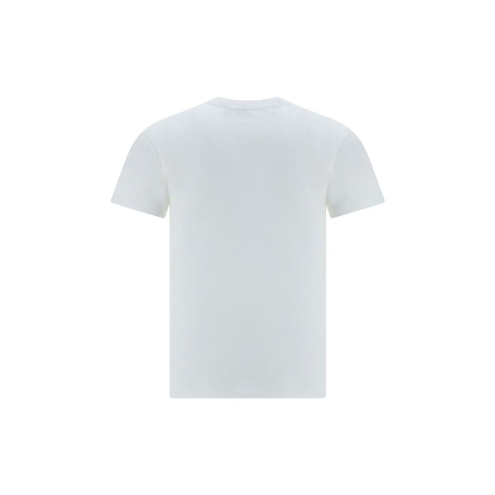 Comme Des Garçons Play White Cotton T-Shirt