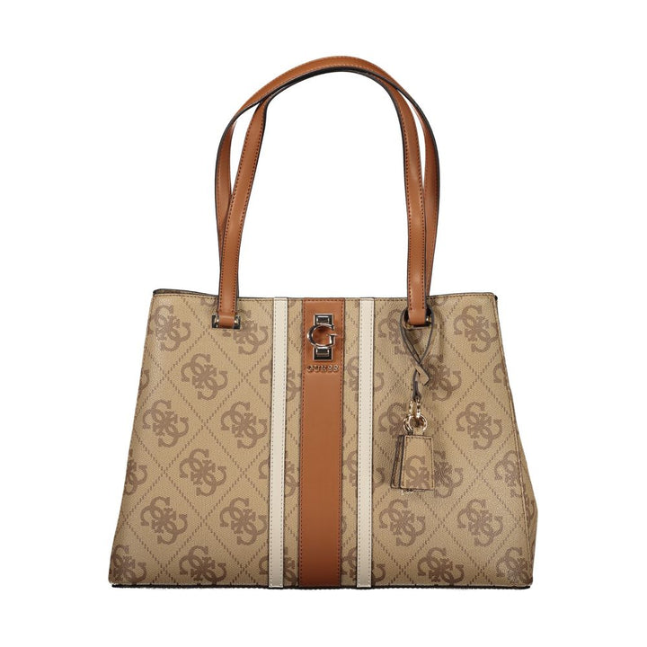 Guess Jeans Beige Polyurethane Women Handbag