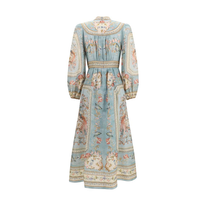 Zimmermann Multicolor Linen Casual Dress