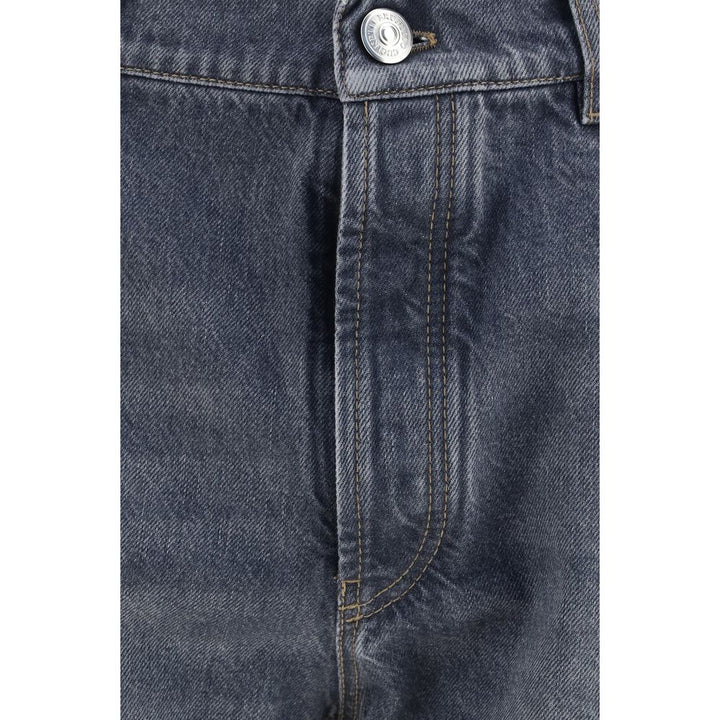 Brunello Cucinelli Gray Cotton Straight-Leg Jeans