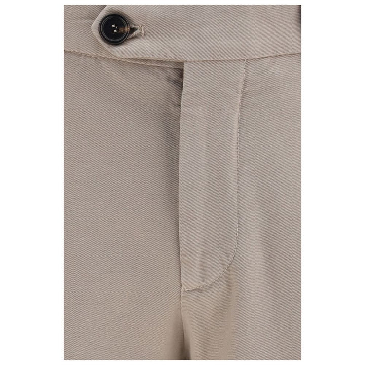Brunello Cucinelli Beige Cotton Casual Pants
