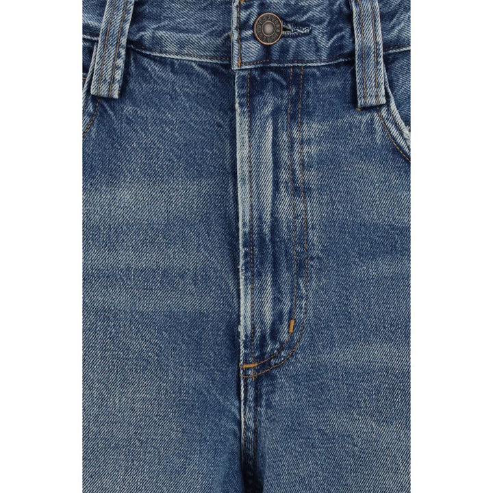 Agolde Blue Cotton Relaxed Fit Jeans