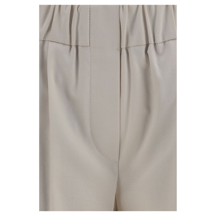 Brunello Cucinelli Beige Cotton Casual Pants