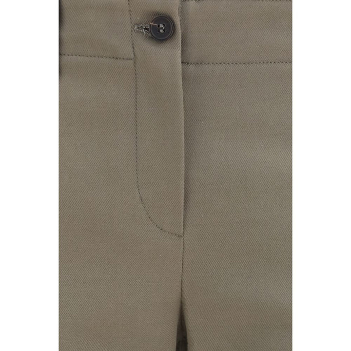 Brunello Cucinelli Brown Cotton Flared Pants