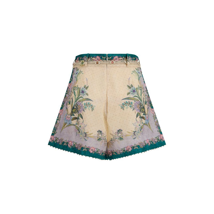 Zimmermann Multicolor Linen Bermuda Shorts