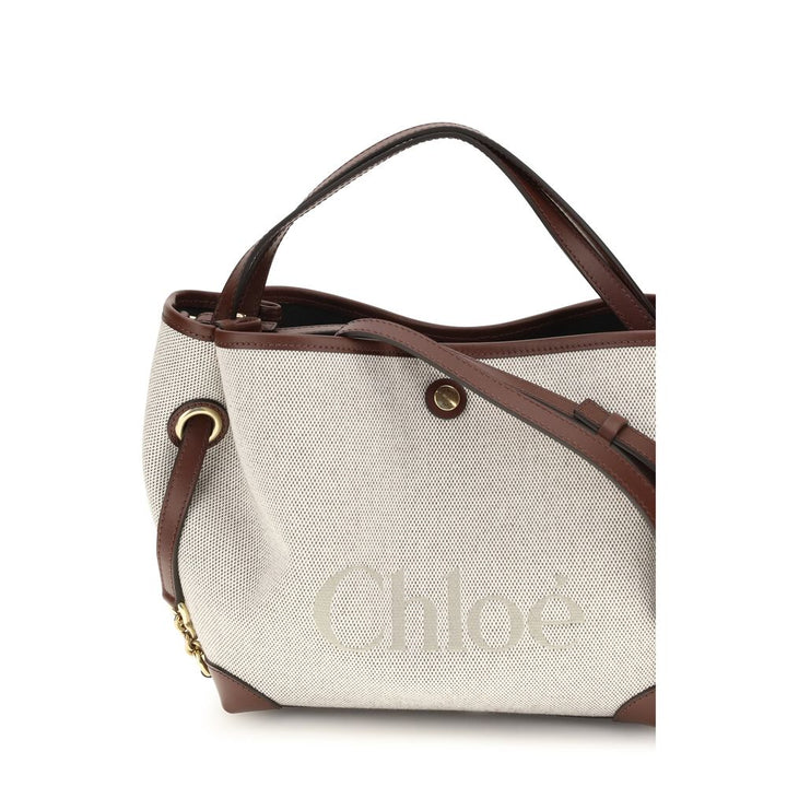 Chloé Beige Fabric Handbag