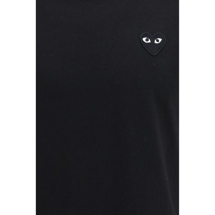 Comme Des Garçons Play Black Cotton T-Shirt