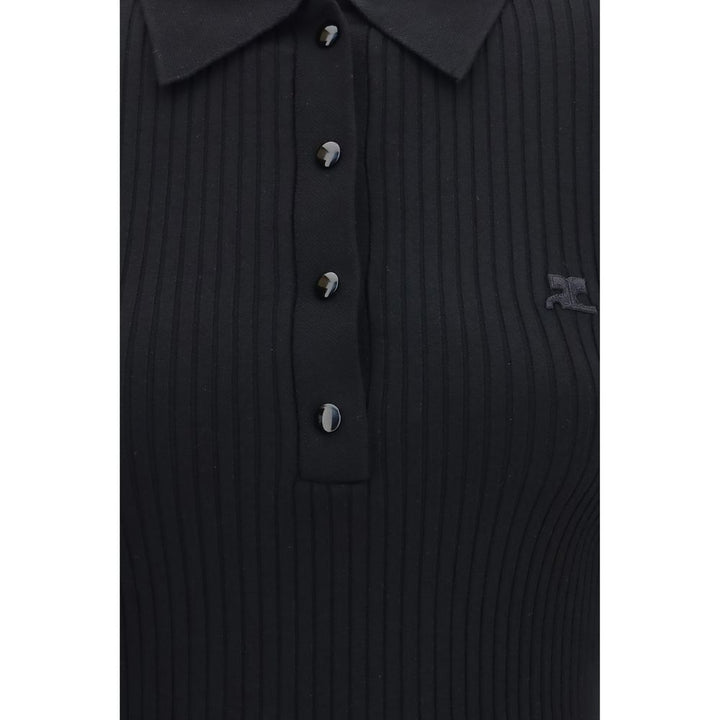 Courrèges Black Viscose Dress Shirt