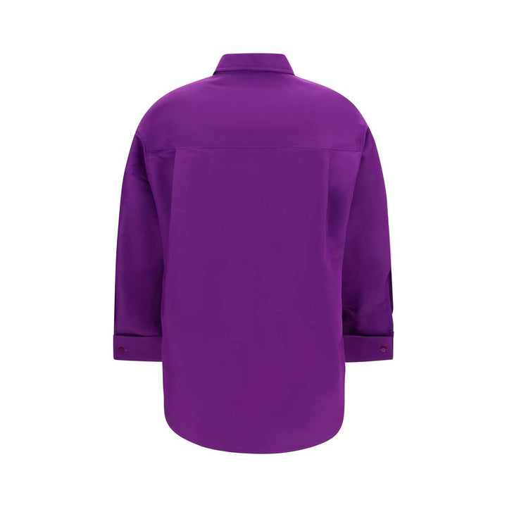 Balenciaga Purple Cotton Shirt